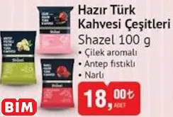 SHAZEL HAZIR TÜRK KAHVESİ ÇEŞİTLERİ